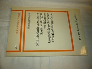 Imagen del vendedor de Mehrbedarfsorientierte Sozialleistungen im Rahmen brgerlich-rechtlicher Unterhaltsansprche. Heidelberger Forum a la venta por Antiquariat im Kaiserviertel | Wimbauer Buchversand