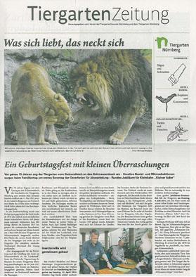 Bild des Verkufers fr TiergartenZeitung Ausgabe 8, April 2014 (Was sich liebt, das neckt sich) zum Verkauf von Schueling Buchkurier