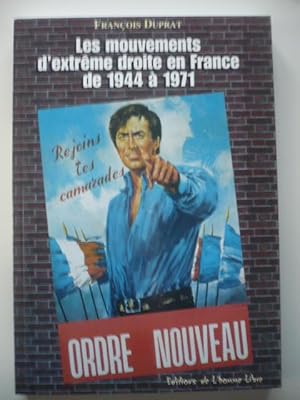 Les mouvements d'Extrême-droite en France de 1944 à 1971