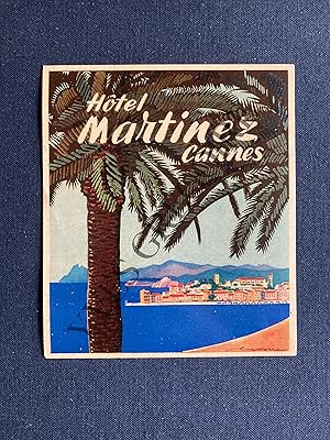 ETIQUETTE HOTEL MARTINEZ-CANNES