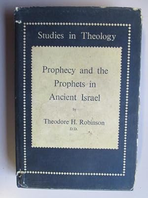 Immagine del venditore per Prophecy and the Prophets in Ancient Israel venduto da Goldstone Rare Books