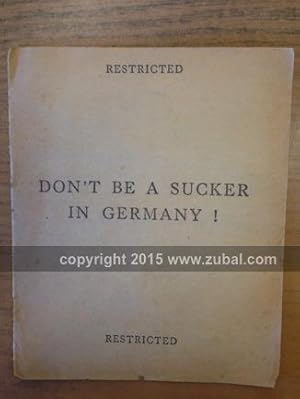 Imagen del vendedor de Restricted. Don't be a Sucker in Germany! Restricted a la venta por Zubal-Books, Since 1961