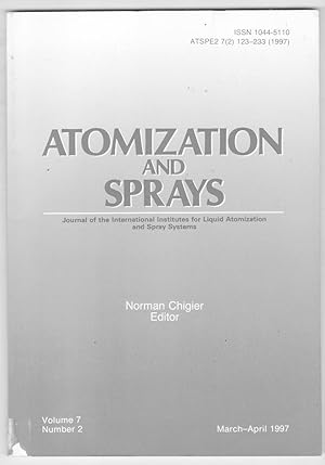 Seller image for Atomization and Sprays - Journal of the International Institutes for Liquid Atomization and Spray Systems volume 7, number 2, March-April 1997 for sale by Biblioteca de Babel