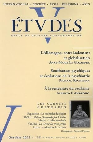 Revue Etudes ; Octobre 2011