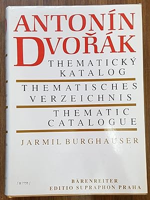 Imagen del vendedor de Anton Dvorak. Thematicky Katalog (Thematic Catalogue) a la venta por Sappho Books