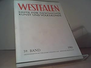 Westfalen. 59. Band / 1959. Hefte für Geschichte, Kunst und Volkskunde.