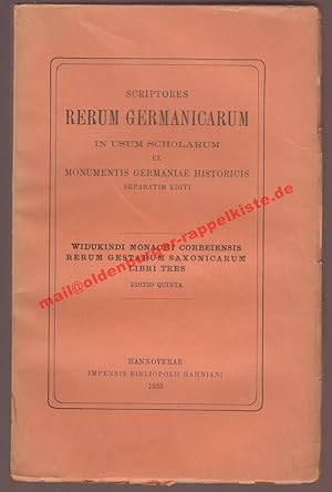 Widukindi monachi Corbeiensis rerum gestarum Saxonica rum libri III. (1935)