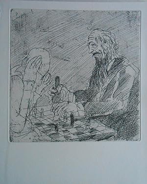 Schach. Zeichnungen 1. Mit einer Original-Radierung ( Blackburne ) von Alfred Hrdlicka.