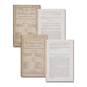 Immagine del venditore per The Radioactivity of Thorium Compounds. 2 Teile. An Investigation of the Radioactive Emanation. SS. 321-350 und: The Cause and Nature of Radioactivity SS. 837-860. Mit Abbildungen. In: Journal of the Chemical Society. Vol. 81 & 82, Hefte April und July. venduto da Antiquariat Gerhard Gruber