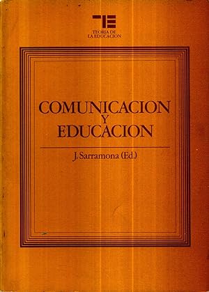 Bild des Verkufers fr Comunicacion y educacion zum Verkauf von Livro Ibero Americano Ltda