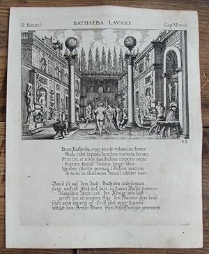 Image du vendeur pour Kupferstich von Ksel. II. Samuel. Bathseba lavans. Cap. XI. vers. 2. mis en vente par Antiquariat Thomas Rezek