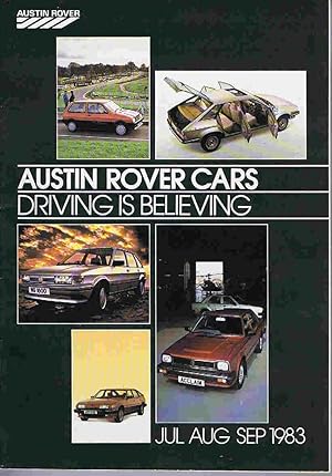 Austin Rover Cars: Driving is Believing - Jul Aug Sep 1983