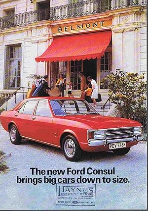 Image du vendeur pour The New Ford Consul Brings Big Cars Down to Size mis en vente par Lazy Letters Books