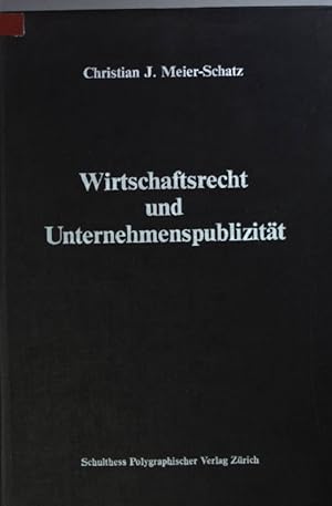 Image du vendeur pour Wirtschaftsrecht und Unternehmenspublizitt : zur wirtschaftsrechtlichen Regulierung von Unternehmen mittels Publizittsnormen ; dargestellt anhand verffentlichungspflichtiger finanzieller und gesellschaftsbezogener Rechnungslegungen. mis en vente par books4less (Versandantiquariat Petra Gros GmbH & Co. KG)