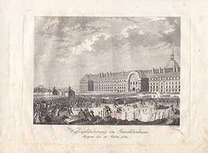 Paris, Waffenplünderung im Invalidenhause morgens den 14. Julius 1789, Französische Revolution, s...