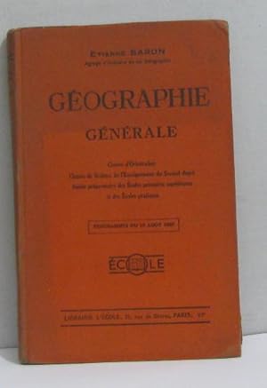 Seller image for Gographie gnrale for sale by crealivres