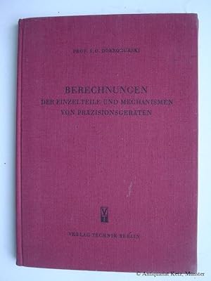 Berechnungen der Einzelteile und Mechanismen von Präzisionsgeräten.