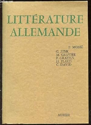 Immagine del venditore per LITTERATURE ALLEMANDE. venduto da Le-Livre