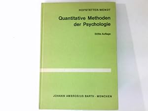 Seller image for Quantitative Methoden der Psychologie : Eine Einfhrung. for sale by Antiquariat Buchhandel Daniel Viertel