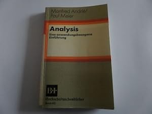 Image du vendeur pour Analysis Eine anwendungsbezogene Einfhrung mis en vente par Gerald Wollermann