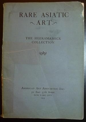 Seller image for Rare Asiatic Art: The Heeramaneck Collection April 4 and 5, 1929 for sale by Jeff Irwin Books