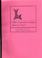 Bulletin d informations et d opinions lettristes du Groupe L. Collection complète. Série I et II....