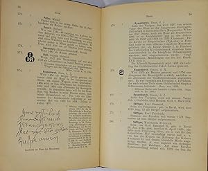 Verzeichnis baltischer Goldschmiede, ihrer Merkzeichen und Werke. Riga 1905. 4to. 75 Seiten. Lein...