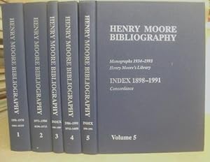 Henry Moore Bibliography Volume 1 - 1898 - 1970 [with] Volume 2 - 1971 - 1986 [with] Volume 3 - I...