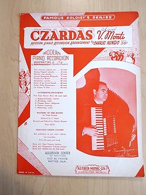 Czardas, Modern Piano Accordion Arrangement By Charles Nunzio