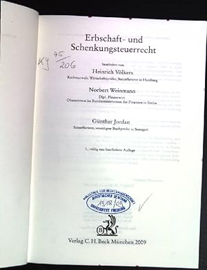 Bild des Verkufers fr Erbschaft- und Schenkungsteuerrecht. NJW-Praxis ; Bd. 62 zum Verkauf von books4less (Versandantiquariat Petra Gros GmbH & Co. KG)
