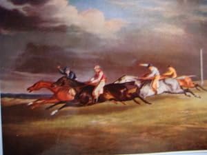 AK Pferderennen in Epsom (1821) Schulpostkartenserie: Malerei der Romantik und des Biedermeier