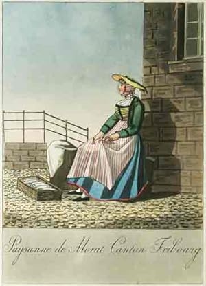 Seller image for (Costume d?une) Paysanne de Morat Canton de Fribourg for sale by Harteveld Rare Books Ltd.