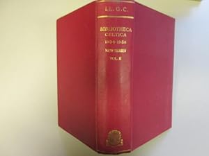 Imagen del vendedor de Bibliotheca Celtica : A Register of Publications Relating to Wales and the Celtic Peoples and Languages for the Year 1934-1938 New Series Volume II a la venta por Goldstone Rare Books