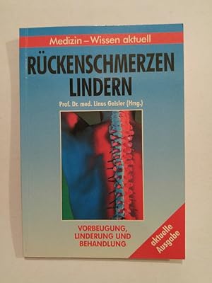 Seller image for Rckenschmerzen lindern for sale by ANTIQUARIAT Franke BRUDDENBOOKS