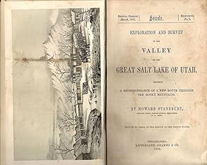 Exploration and Survey of the Valley of the Great Salt Lake of Utah; Including a Reconnoissance o...