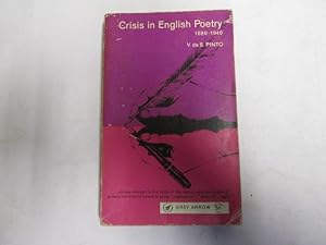 Seller image for Crisis in English Poetry (University Library) for sale by Goldstone Rare Books