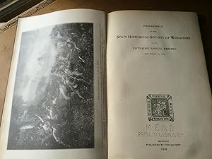 Seller image for Proceedings of the State Historical Society of Wisconsin at its Fifty-First Annual Meeting held October 15, 1903 for sale by H&G Antiquarian Books