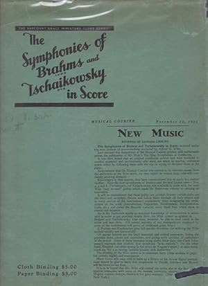 Bild des Verkufers fr THE SYMPHONIES OF BRAHMS AND TSCHAIKOWSKY IN SCORE zum Verkauf von Complete Traveller Antiquarian Bookstore