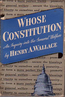 WHOSE CONSTITUTION An Inquiry Into the General Welfare