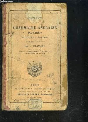 Seller image for ELEMENTS DE LA GRAMMAIRE ANGLAISE for sale by Le-Livre