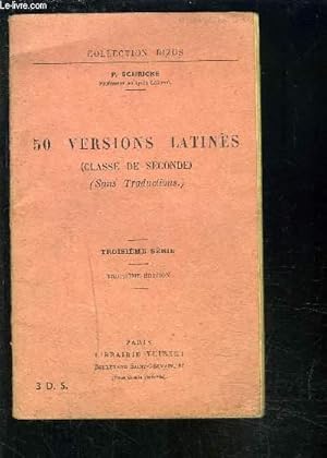 Seller image for 50 VERSIONS LATINES- CLASSE DE SECONDE- SANS TRADUCTIONS for sale by Le-Livre