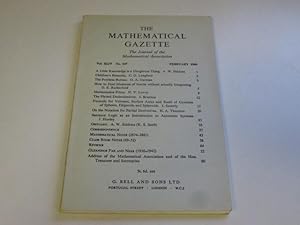 Seller image for 347 - The Mathematical Gazette: The Journal of the Mathematical Association. Volume XLIV, Number 347, February 1960. for sale by Goldstone Rare Books