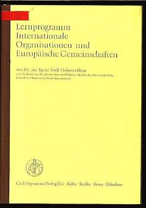 Image du vendeur pour Lernprogramm internationale Organisationen und Europische Gemeinschaften. mis en vente par Antiquariat Bookfarm