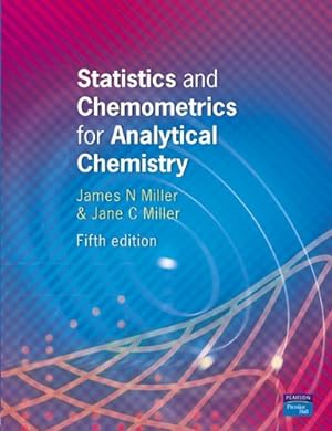 Immagine del venditore per Statistics and Chemometrics for Analytical Chemistry venduto da Modernes Antiquariat an der Kyll