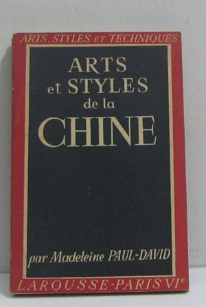 Seller image for Arts et styles de la chine for sale by crealivres