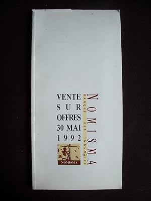 Image du vendeur pour Vente sur offres 30 Mai 1992 mis en vente par Librairie Ancienne Zalc