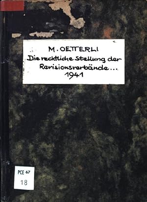 Immagine del venditore per Die rechtliche Stellung der Revisionsverbnde und Treuhandgesellschaften nach Bankengesetz. venduto da books4less (Versandantiquariat Petra Gros GmbH & Co. KG)