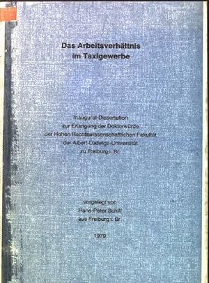 Seller image for Das Arbeitsverhltnis im Taxigewerbe for sale by books4less (Versandantiquariat Petra Gros GmbH & Co. KG)