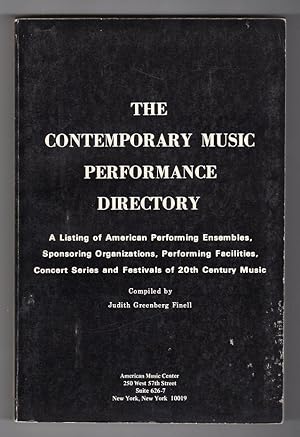 Seller image for The Contemporary Music Performance Directory for sale by Cameron-Wolfe Booksellers