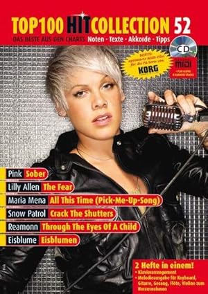 Bild des Verkufers fr Top 100 Hit Collection 52: 6 Chart-Hits: The Fear - Sober - All This Time (Pick-Me-Up Song) - Crack The Shutters - Through The Eyes Of A Child - . 52. Klavier / Keyboard. Ausgabe mit CD-Extra. : Das Beste aus den Charts. Noten - Texte - Akkorde - Tipps. Keyboard / Klavier. 2 Hefte in einem: Klavierarrangement und Melodieausgabe fr Keyboard, Gitarre, Gesang, Flte, Violine zum Herausnehmen. Auf der CD: MIDI-files (General u. PA der Firma Korg) & Play-Along-Tracks (Audio u. MP3) zum Verkauf von AHA-BUCH